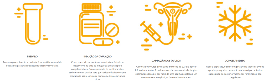 processo do congelamento de óvulos