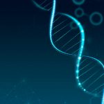 Imagem ilustrativa de DNA para representar o aconselhamento genético