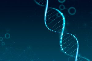 Imagem ilustrativa de DNA para representar o aconselhamento genético