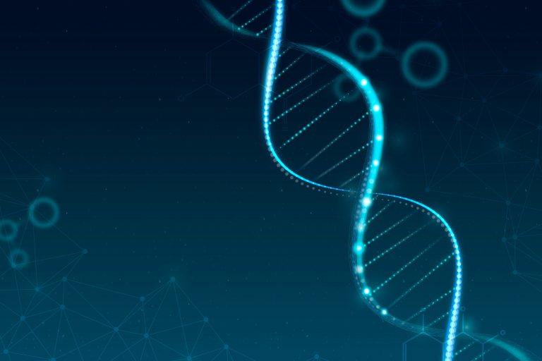 Imagem ilustrativa de DNA para representar o aconselhamento genético